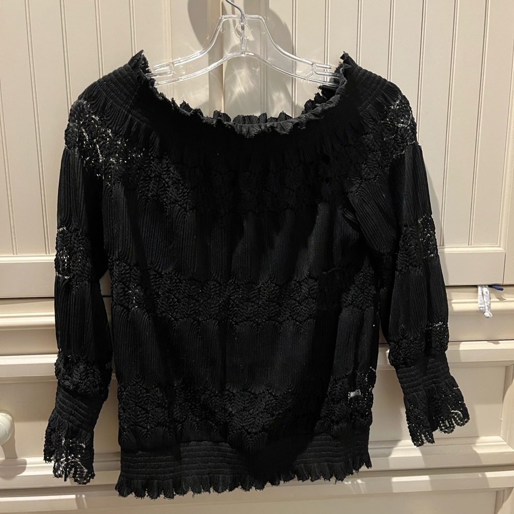 Black Anthropologie top, Medium